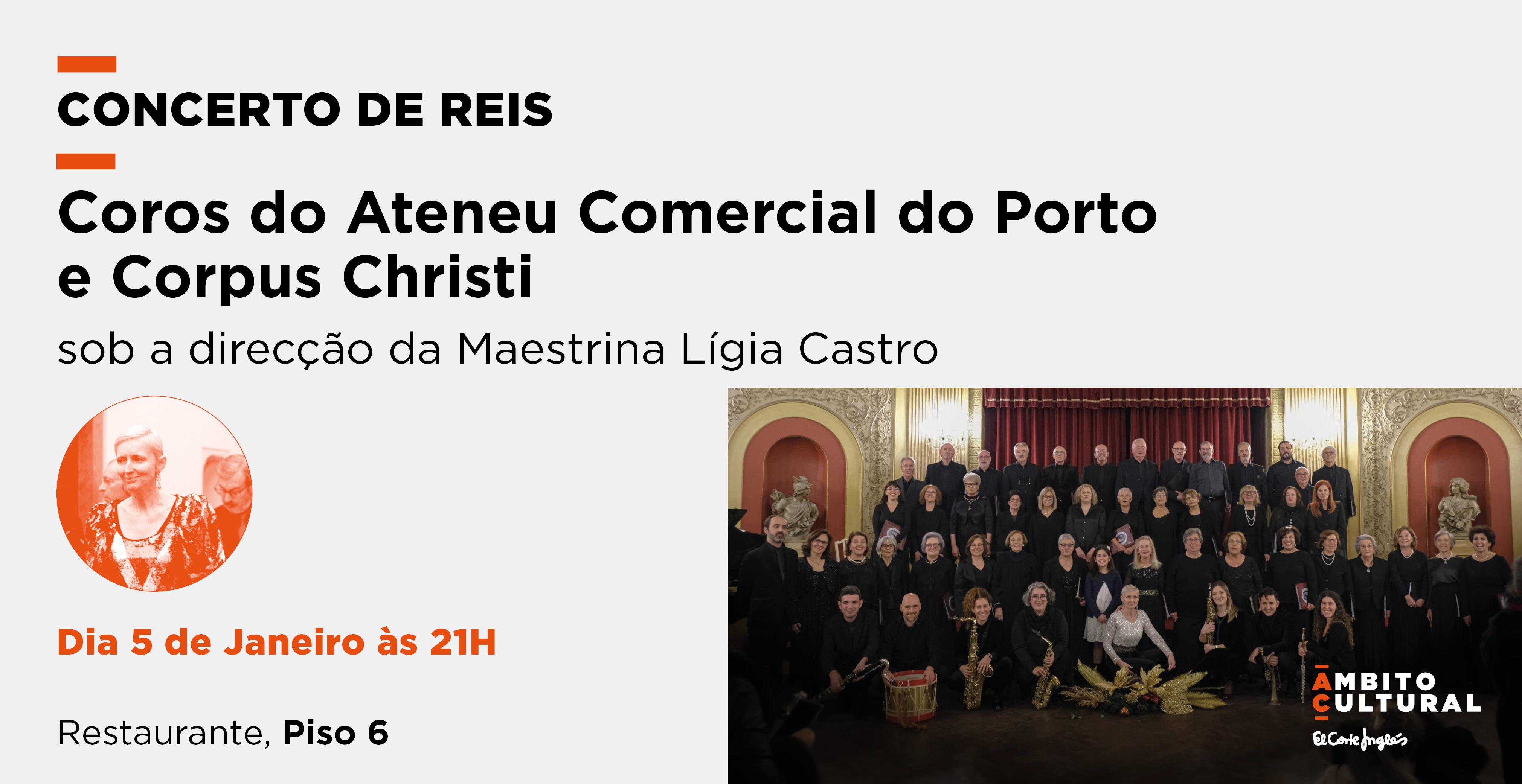 Imagen del evento CONCERTO DE REIS COM O COROS DO ATENEU COMERCIAL DO PORTO E CORPUS CHRISTI